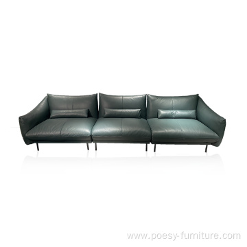 Design Living Room Furniture Modern sofa half leather